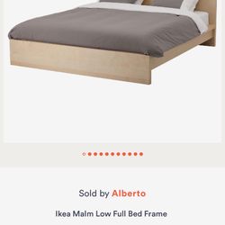 Full Size Bed. IKEA. Low Style. 