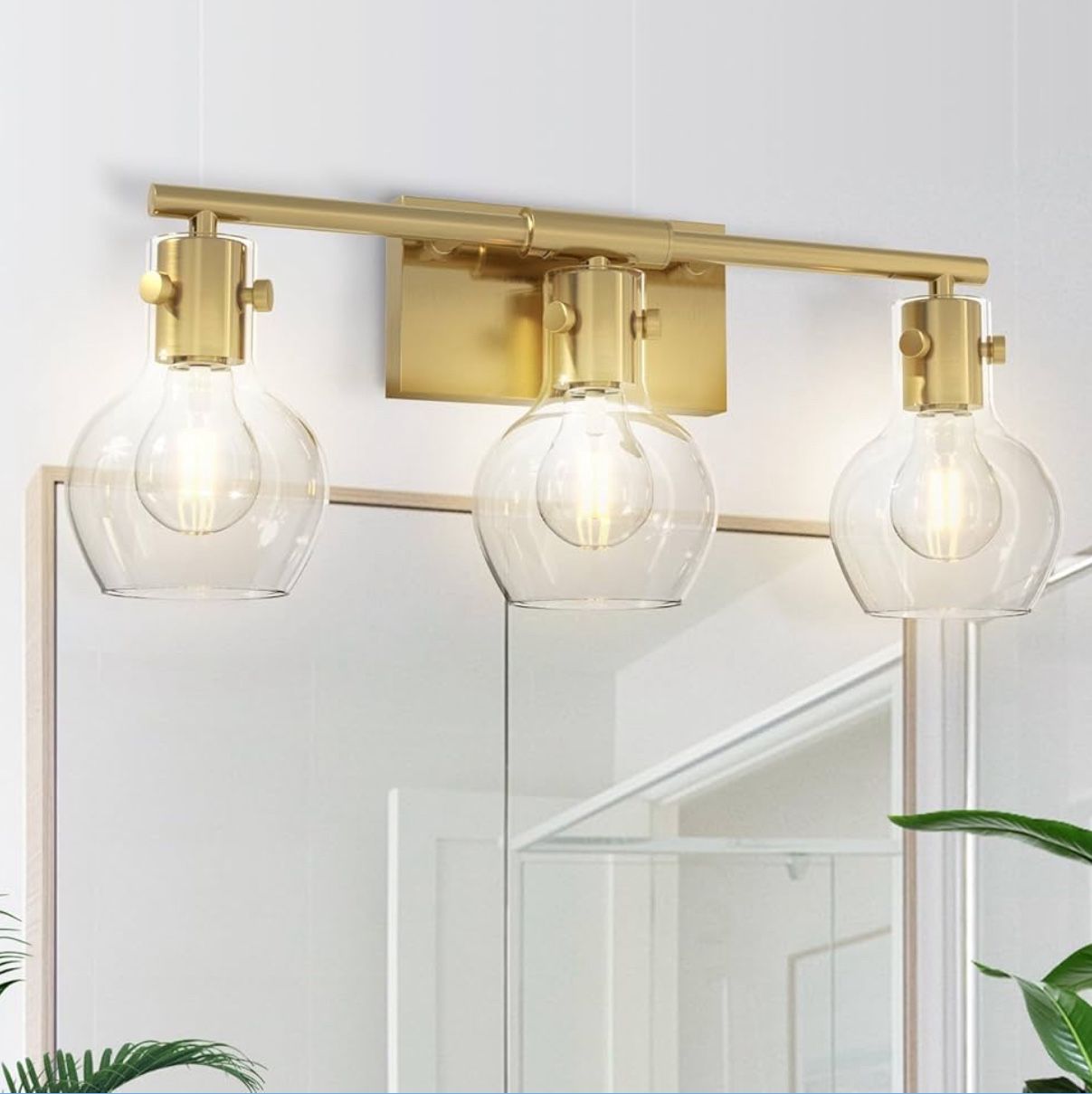 3-Light Bathroom Light Fixtures, Modern Bathroom Vanity Light Fixtures Over Mirror