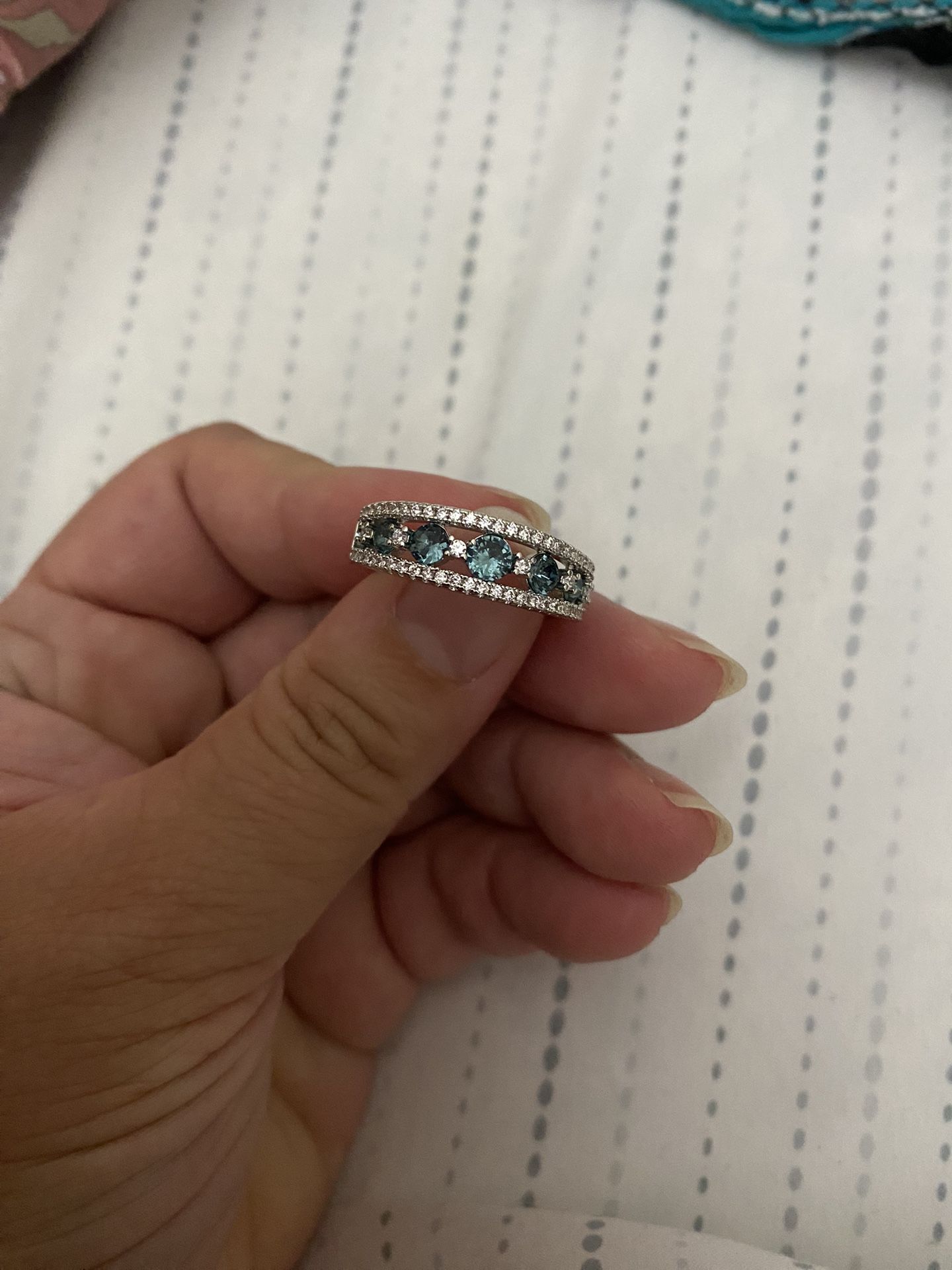 925 Sterling Silver Wedding Ring Size 9