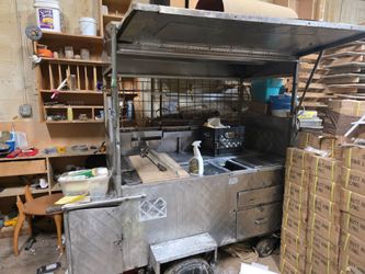 Stainless Steel Street Food Vending Cart
