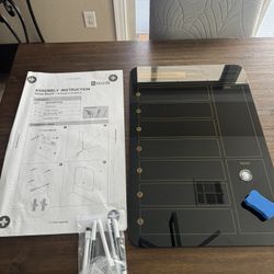 16”x24” Magnetic Glass Whiteboard Weekly Planner - Dry Erase for Wall