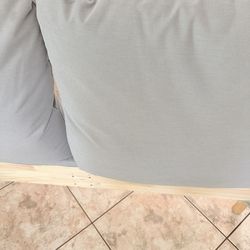 Queen SizeUpholstered Bed Frame Light Grey SAGESUND Ikea