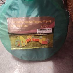 5pc Kids Play Tent for Toddlers with Ball Pit, Crawl Tunnel, Indoor & Outdoor Playhouse, Jungle Gym, Toys for Boys & Girls, Includes Dart Balls, Teepe