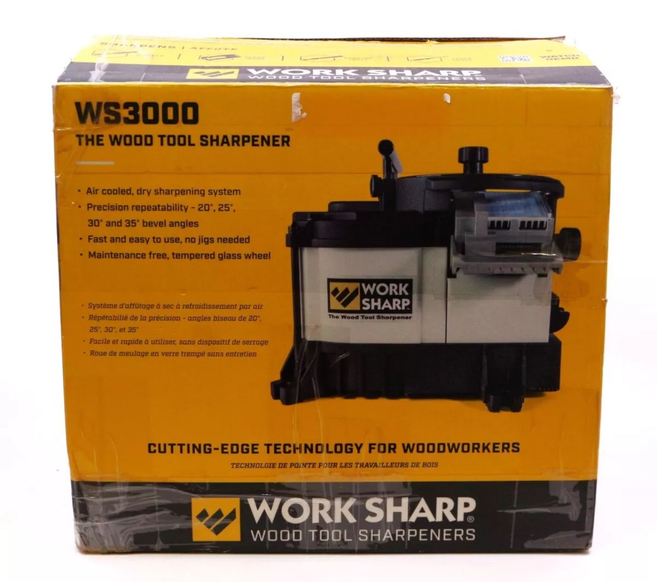 Work Sharp WS3000 Tool Sharpener with attachments and discs