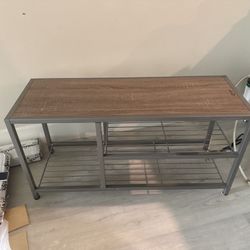 Trinity Metal & Wood-Look Utility Shelf 