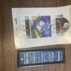 Inaugural Game Poster W/coa