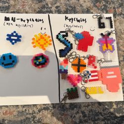 Perler Beads Keychains