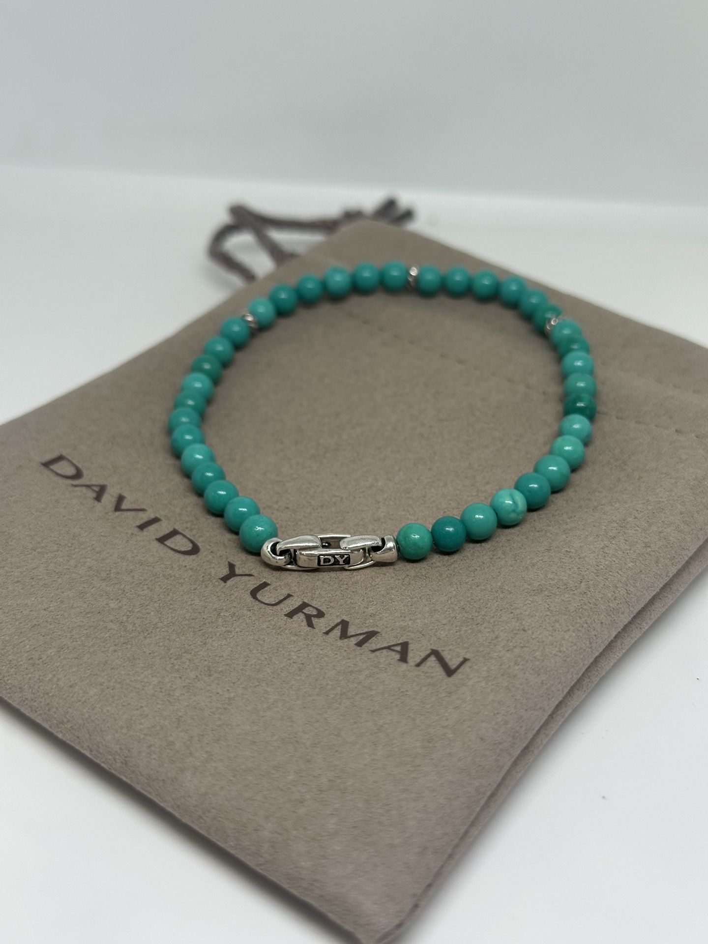 David Yurman Turquoise Bijoux Beads Bracelet 7.5”
