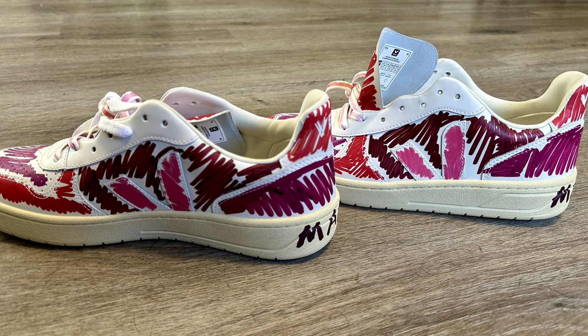 Marni X Veja Scribble Sneakers