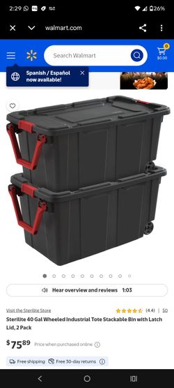 Sterilite 40 gal