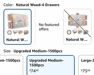 ALL4JIG 1500 Piece Rotating Puzzle Board with 4 Drawers
