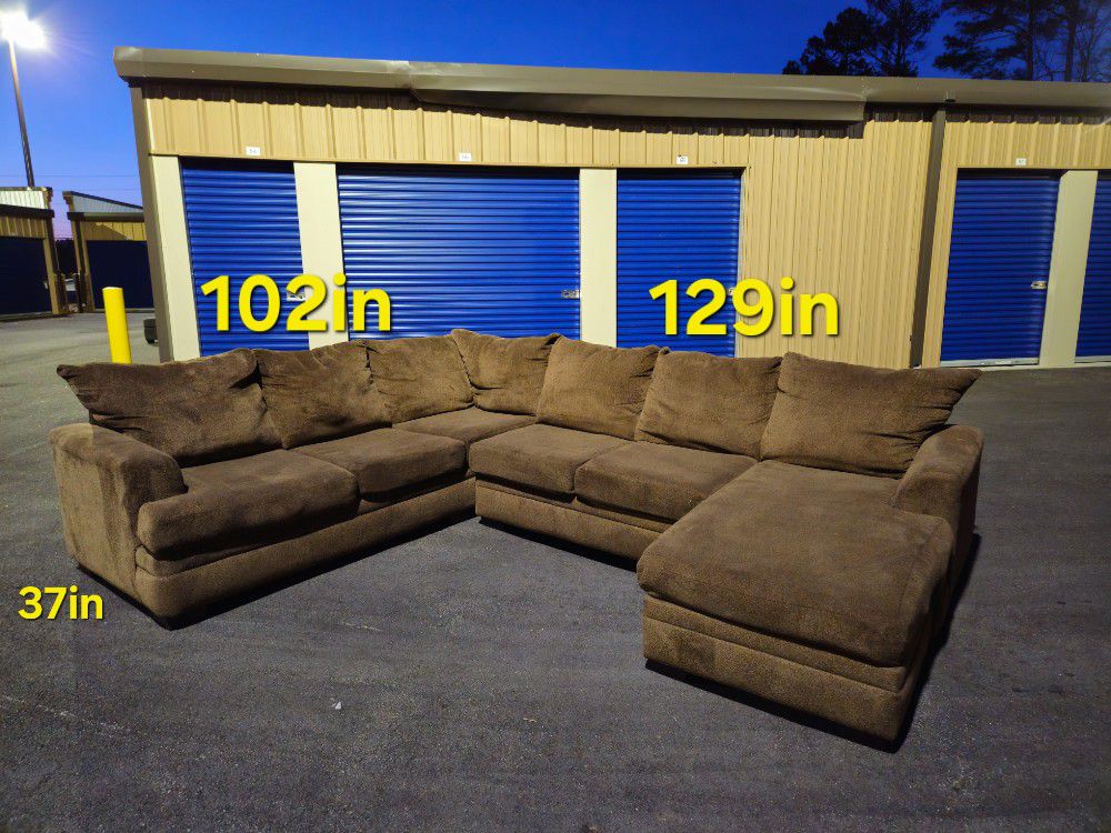 FREE DELIVERY Couch Sofa Sectional 3 Piece Brown