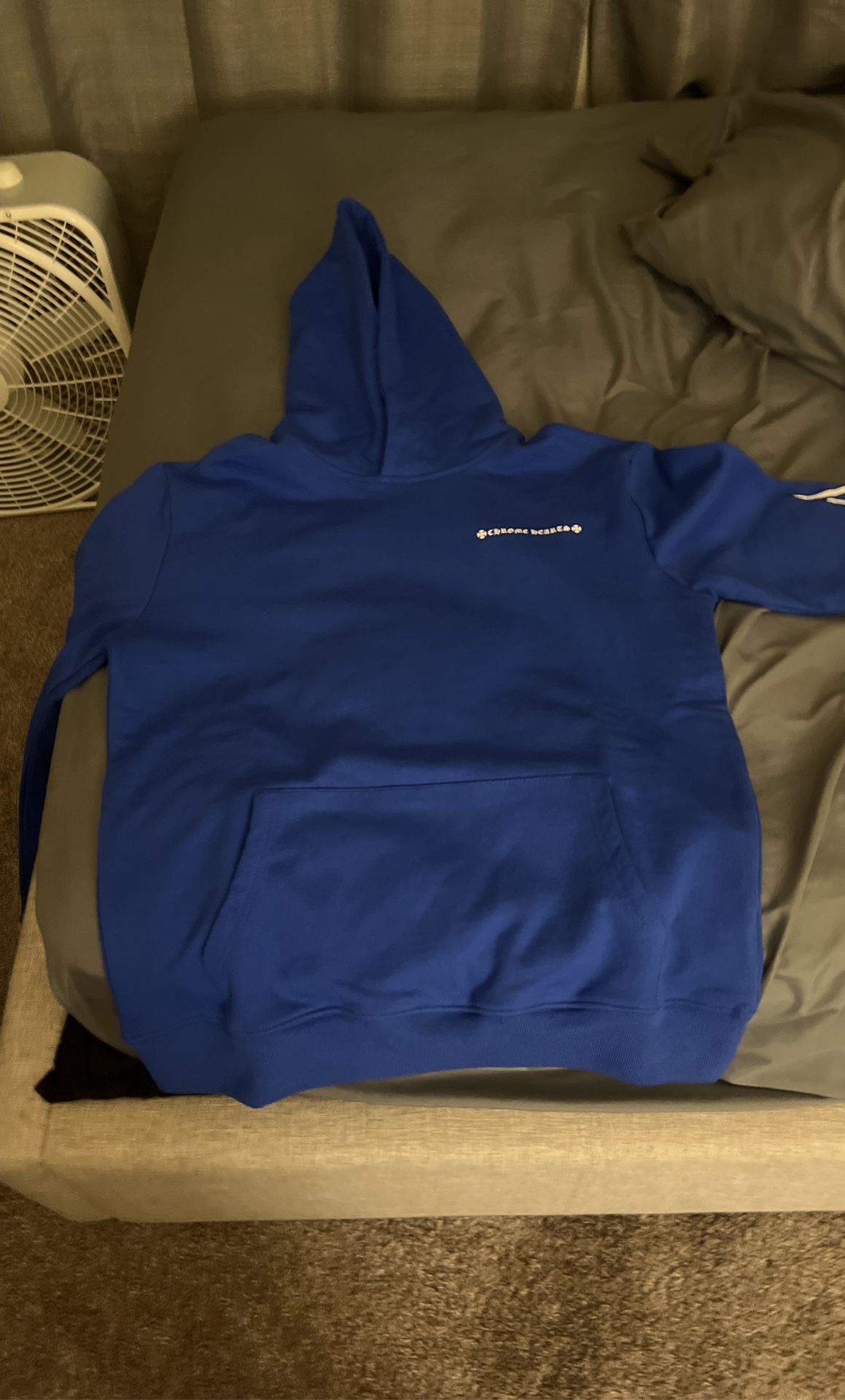 Blue Chrome Hearts Hoodie Small