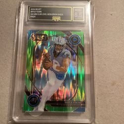 2024 Select Club Level Neon Green Shock Prizm 341/499  Gen Mint 8.5
