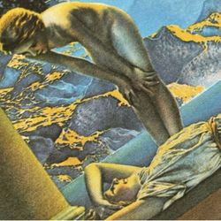 DAYBREAK Original Vintage Print Poster Maxfield Parrish Art Deco Nouveau Artist Antique Collectible Neoclassical Allegory Allegorical Painter Illustr