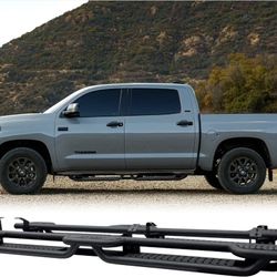 Drop Down Side Step Bars Running Boards Compatible with 2007_2021 Toyota Tundra Crewmax Cab