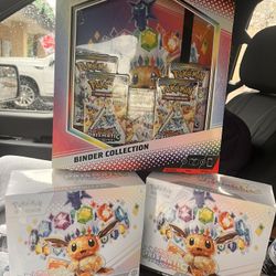 prismatic evolutions ETbs and binder collection 