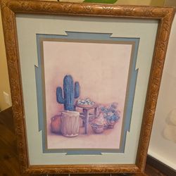 Southwestern Wall Art by Gail Brown – Vintage Framed Print