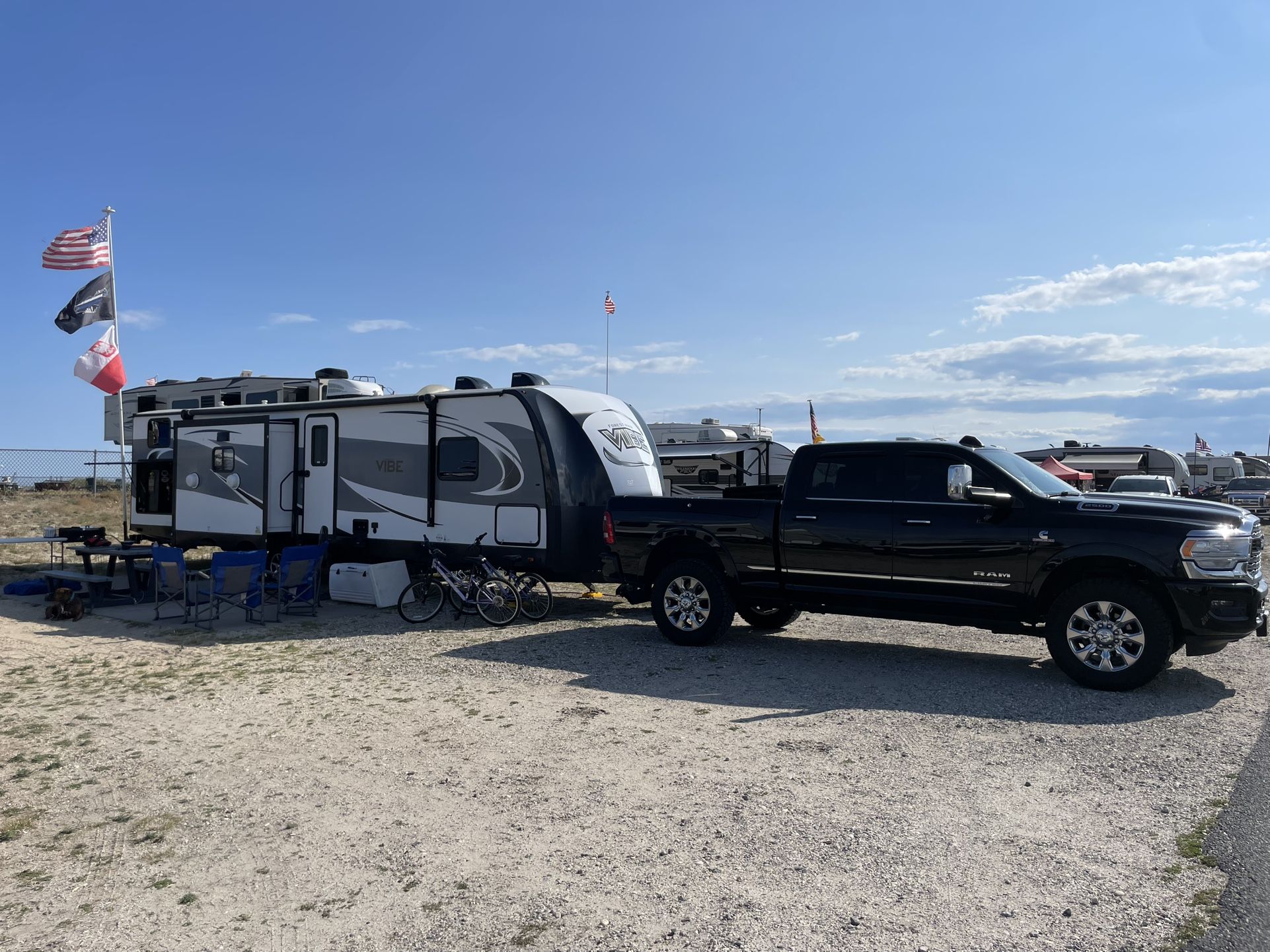 Camper with bunk house
