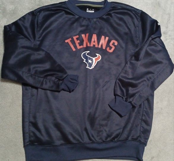 Men's Size 2XLARGE Houston Texans Sweatshirt Dri Fit Stroud Dell Watt