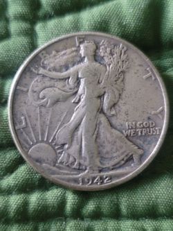 1942 Walking Liberty Silver Half Dollar