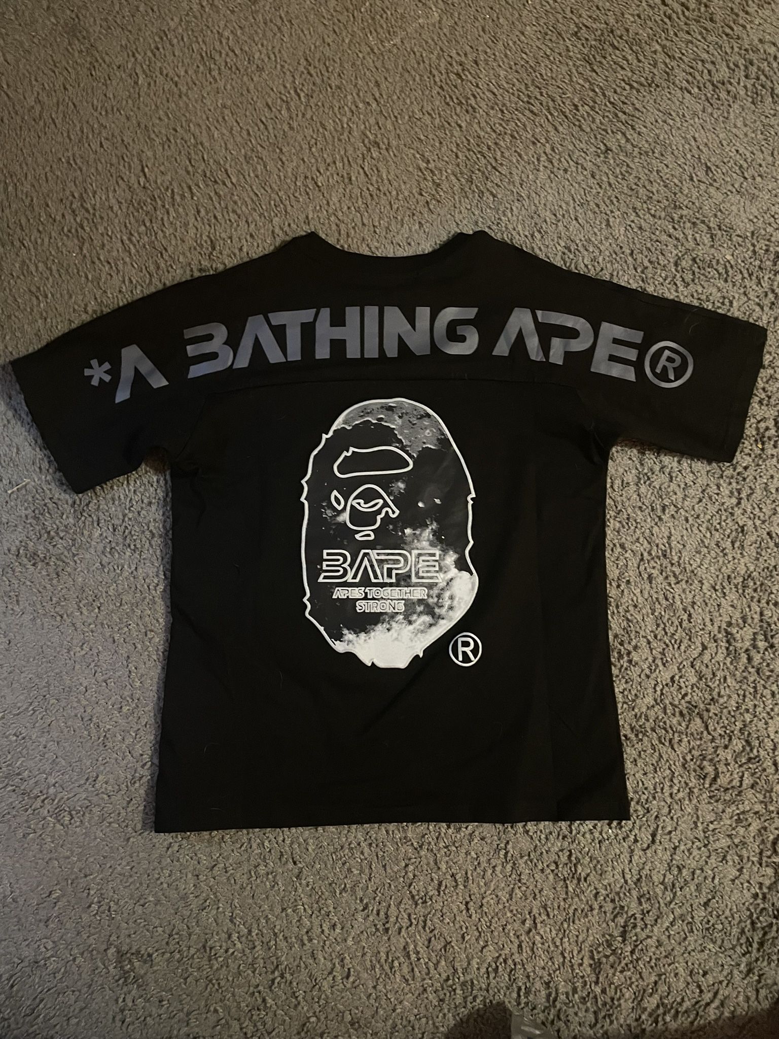 BAPE Ape Head Moon black Tee