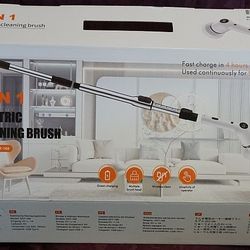 Wireless Spin Scrubber With Cleaning Brushes