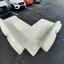 Modern Sofa/ Couch Sectional White 🛻 DELIVERY AVAILABLE 