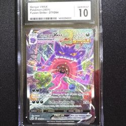 Gengar VMAX Alt Art 271/264 Fusion Strike Pokemon Card CGC 10 Gem Mint