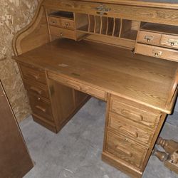 Vintage Winners Only Rolltop Desk