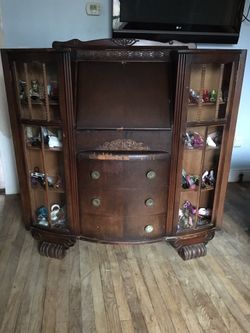 Antique secretary’s desk and bookcase