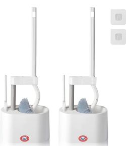 Bathroom Toilet Brush and Small Cleaning Brush (2 Pack)