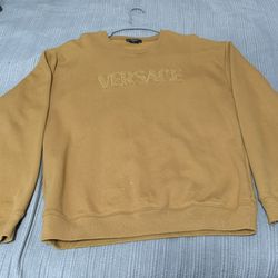 Authentic Versace Embroidered Logo Crewneck Sweatshirt 