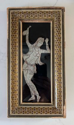 VTG-Persian Metal Etched Artwork in Khatamkari Frame