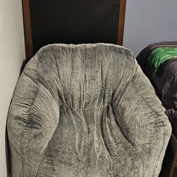 Extra Large Fluffy Bean Bag Chair-Grey