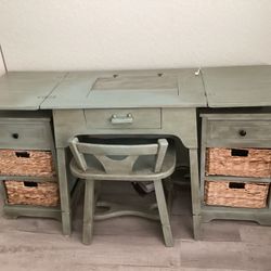 Sewing/craft Desk, Chair And Storage Drawers