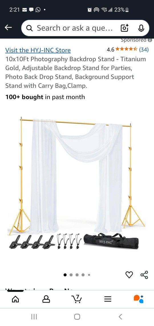 New Backdrop Stand