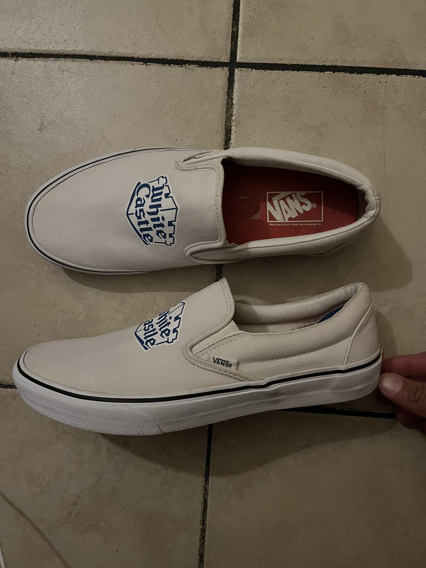 Sz 10.5 Vans X White Castle X Supreme Collab