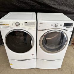 Whirlpool washer and gas dryer