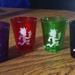 4 ICP Juggalo Shot Glasses 