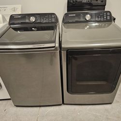 Samsung Top-Load Washer and Electric Dryer 