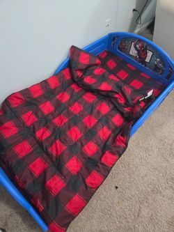 Brand new toddler bed with brand new memory foam mattress