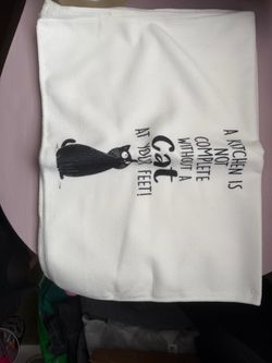NEW Cat Novelty Kitchen Dish Towel X2