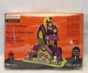 Creatology Halloween Spooky Owl Manor haunted house 3D foam structure kit