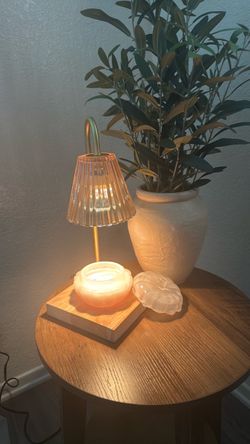 Candle Warmer Lamp with Glass Shade