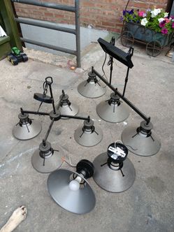 Patriot Lighting Matte black Charcoal Patina 9 light  Chandelier