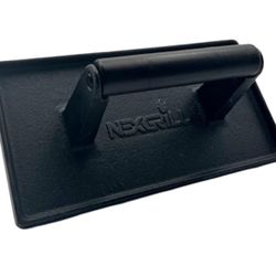 Nexgrill Cast Iron Burger Press with Wooden Handle