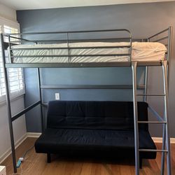 IKEA SVARTA Loft Bed W/Desk