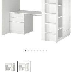 Ikea Loft Bed With Desk And Shelves