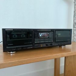 Vintage Kenwood KX-W6020 Stereo Double Cassette Deck